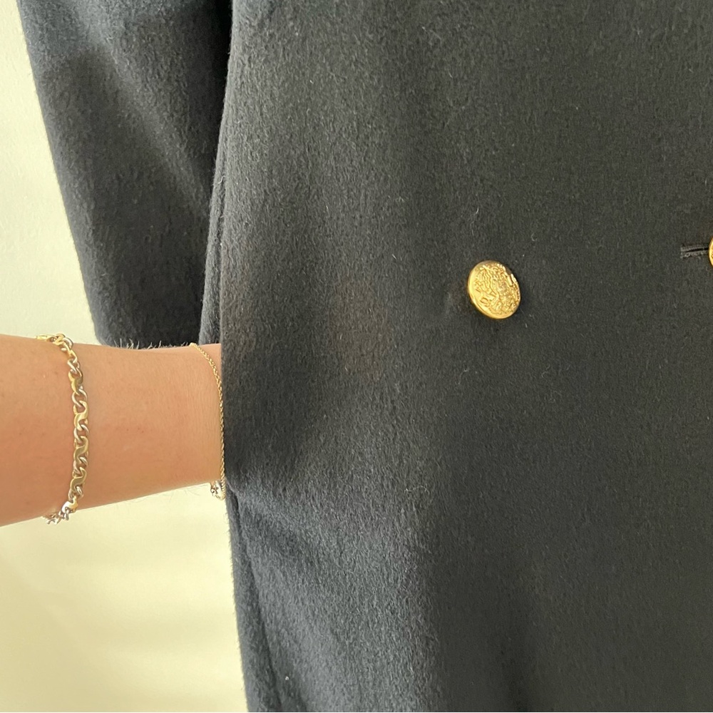 Perry Ellis Black Pea Coat - Picture 4 of 13